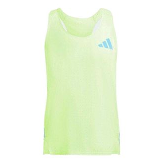 adidas Adizero Road to Records Singlet Asia Sizing Lucid Lemon IT8859