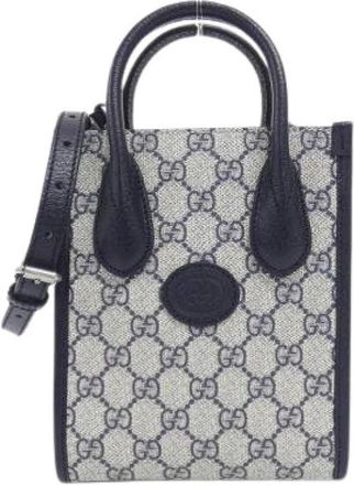 Gucci Pre-owned Mini Bags, male, Beige, Size: ONE SIZE Pre-owned GG Supreme Canvas Shoulder Bag
