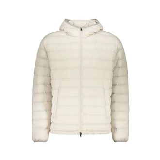 Herno Home, Heren, Wit, L, Leer, Bicolor Polyamide Shell Jacket