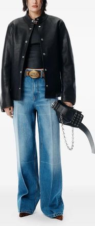 Alexander Wang Foldline Wijde Rechte Jeans