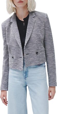 Rag & Bone Josie Italian Tweed Blazer in Nvywhiteml at Nordstrom Rack, Size 10