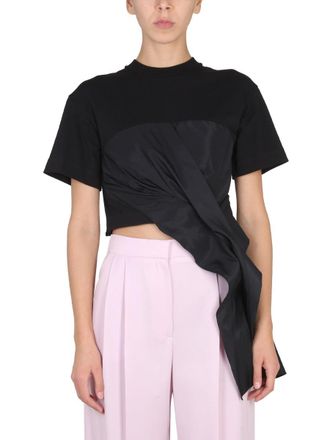 Alexander McQueen Alexander Mc Queen Draped Hybrid T Shirt