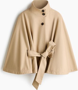 H&M Cape-Jacke aus Wolle - Beige