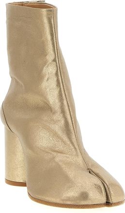 Maison Margiela Womens Gold Cashmere Ankle Boots