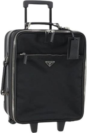 Prada Pre-owned Lederen Reistas - Dames - Vintage Weekendtas - Zwart - ONE Size - Leer - Vintage