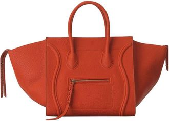 Celine Orange Phantom Luggage Tote