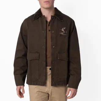 Burberry Mens Cotton Field Jacket, Size Medium
