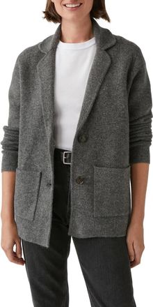 Michael Stars Diana Knit Blazer In Charcoal