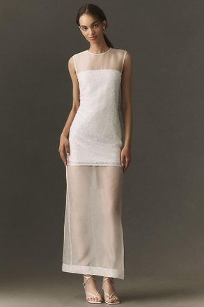 Shona Joy Amerie Silk Organza Maxi Dress