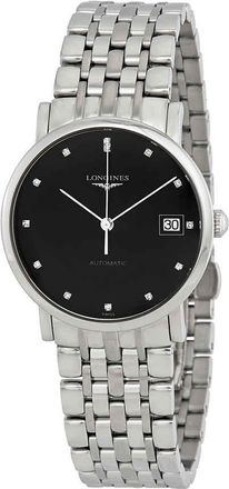 Longines Elegant Automatic Black Dial Midsize Watch L48094576