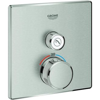 GROHE Termostato Grohtherm Smartcontrol Angular, 1 V&aacute;lvula De Cierre Supersteel