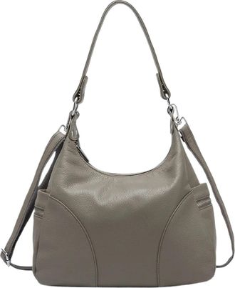 Generic Compatible For Women Shoulder Bags Elegant Lady Tote Handbag Black Grey Crossbody(Grey)