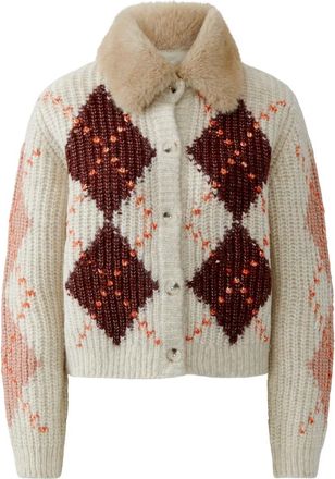 Oui Cardigans - Dames - Truien - Beige - Maat: L