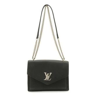 Louis Vuitton Pre-owned Mylockme Lederen Schoudertas - Dames - Pre-owned - Zwart - Maat: ONE Size Leer