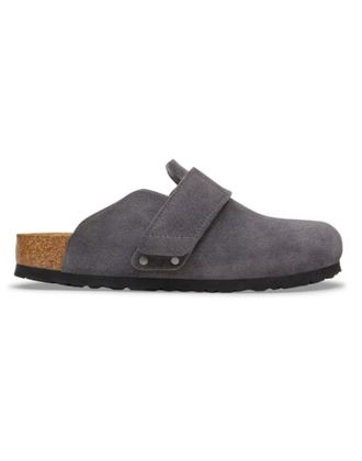 Birkenstock Arizona Big Buckle Charcoal Leather Sandals