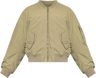 Balmain Patch Pocket Bomber Jacket - Heren - Bomber jackets - Groen - M - Katoen - Jassen