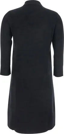 Max Mara Viscose Shirt Dress with Front Zip Dress - Black