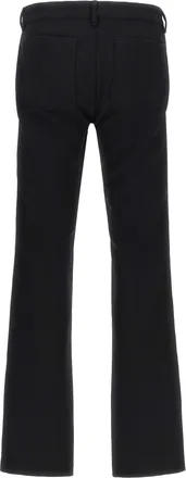 Rick Owens Mens Black Virgin Wool Pants