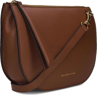 Smaak Silke Crossbody Tas - Dames - Tassen - Bruin - Maat: ONE Size Zijde