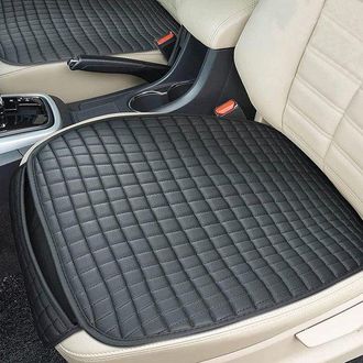 OEM Fundas Universales Negras Para Asientos De Coche (paquete De 2), Fundas De Cuero Impermeables Para Asientos De Coche, Fundas Antiara&ntilde;azos