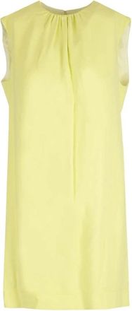 Lanvin Mini Jurk - Dames - Tops zonder mouwen - Geel - M - Tops