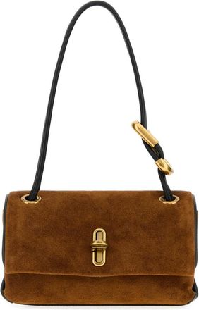 Marc Jacobs Brown The Suede Mini Shoulder Bag