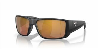 Costa Mens Blackfin Pro Polarized Sunglasses In Matte Black Gold Mirror 580G