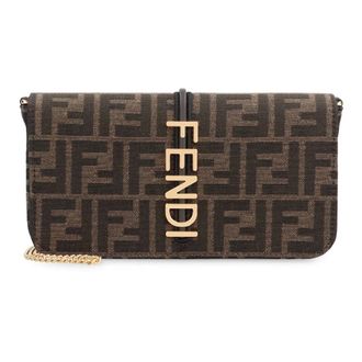 Fendi Dames, Tassen, Beige, Maat: ONE Size Katoen
