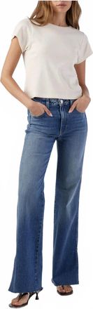 Amo Georgia Split Flare Jeans In Dearest