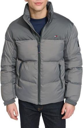 Tommy Hilfiger Matte Water Resistant Puffer Jacket in Charcoal at Nordstrom Rack, Size X-Large