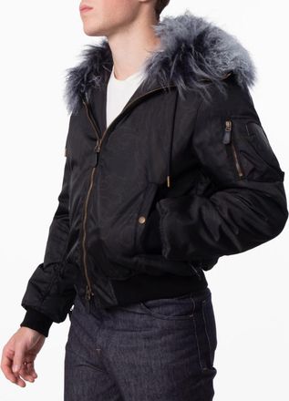 Burberry Paisley Nylon Bomber Jacket, Brand Size 44 ( US Size 34 )