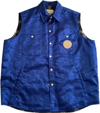 Gucci GG Down Vest Blue 631890-Z8AK7-4424