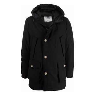 Woolrich Arctic Parka - Heren - Parka Jassen - Zwart - S - Katoen - Jassen