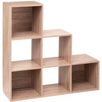 5five Simply Smart 5five Simply Smart - Scaffale a scala mix n modul effetto rovere naturale, 6 vani - 5five