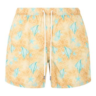Fedeli Beachwear, male, Yellow, Size: M Madeira Swim Shorts