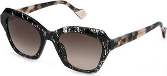 Yalea SYA241 BARBARA 0ALW Womens Sunglasses Black Size 53