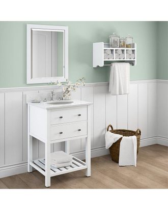 Alaterre Furniture Williamsburg 3Pc Wooden Bathroom Vanity Set