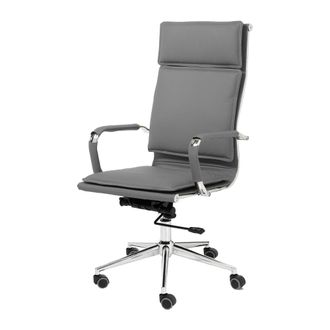 Oresteluchetta Silla de oficina en polipiel gris cm a.110/120xl.57xp.66