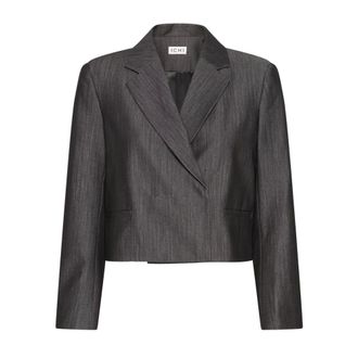 Ichi Ichi, Dames, Jassen, Zwart, Maat: XL Leer