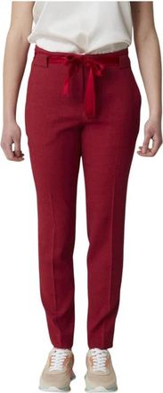 Via Masini 80 Stijlvolle broek voor mannen - Dames - Slim Fit Broeken - Rood - M - Broeken