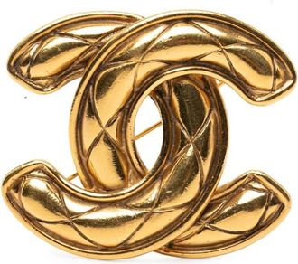 Chanel Pre-owned Jewellery, female, Yellow, Size: ONE SIZE Pre-owned Fashion Brooch