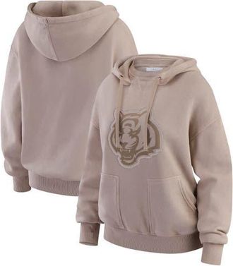 WEAR by Erin Andrews Womens WEAR by Erin Andrews Tan Cincinnati Bengals Washed Pullover Crewdie at Nordstrom, Size X-Large