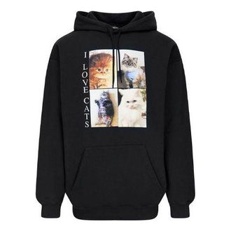 Balenciaga I Love Cats Hoodie Black 570811TJVG91000