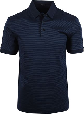 HUGO BOSS Mens H PARLAY 242 POLO DARK BLUE - Navy Cotton - Size X-Large