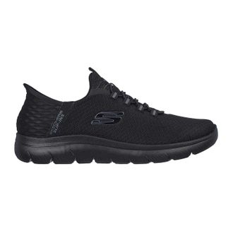 Skechers Mens Summits - Hoge Slip-In-sportschoenen (Drievoudig zwart)