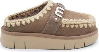 Mou Grijze Olifant Pantoffels met Bounce Logo - Dames - Slip ons - Bruin - 37 EU - Schoenen