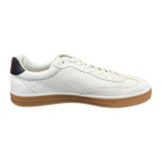 Tommy Hilfiger Schoenen, Heren, Beige, 41 EU, Leer, Leren Lage Sneakers