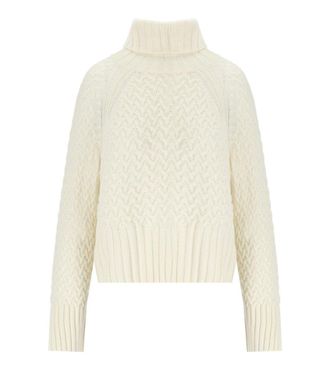 Barbour Malton Ecru Turleneck Sweater