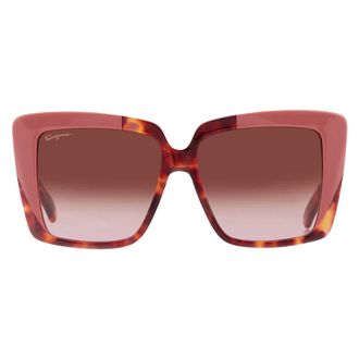 Ferragamo Brown Gradient Square Ladies Sunglasses SF1060S 641 55
