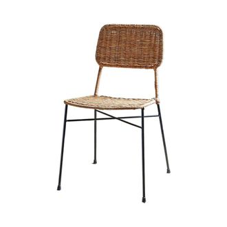 Decoclico Lote de 2 sillas de rat&aacute;n natural